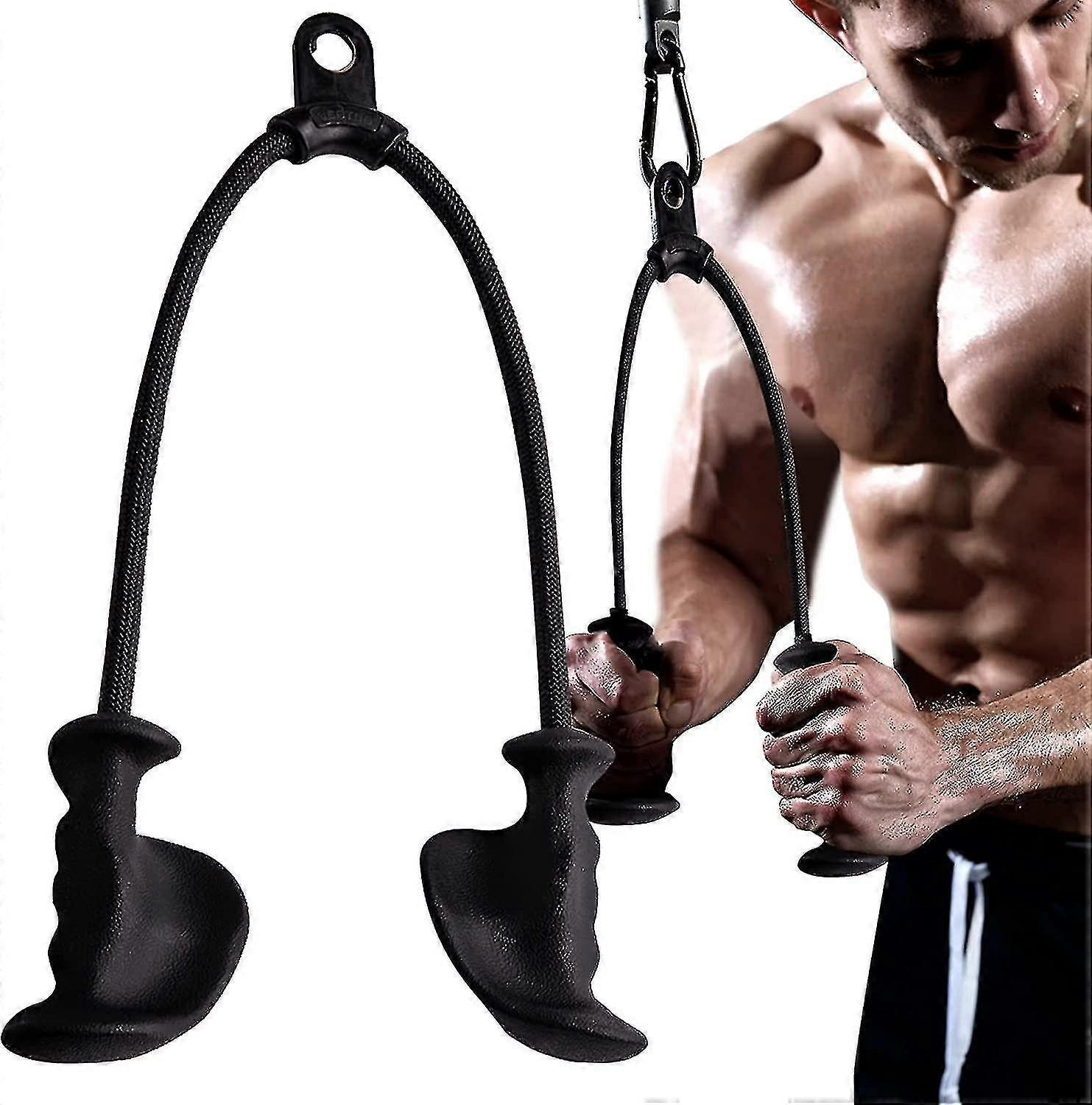 Anti-Slip Ergonomic Triceps Rope, Gym Cable Attachment for Workout - Image 1