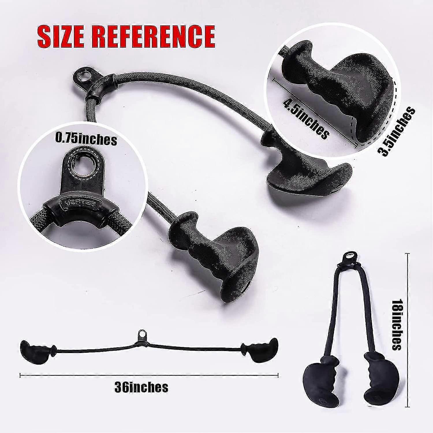 Anti-Slip Ergonomic Triceps Rope, Gym Cable Attachment for Workout - Image 3