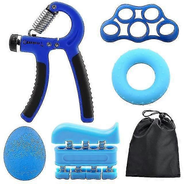 6pc Adjustable Hand Grip Set Kit for Gym Fitness & Strength Training - Image 1