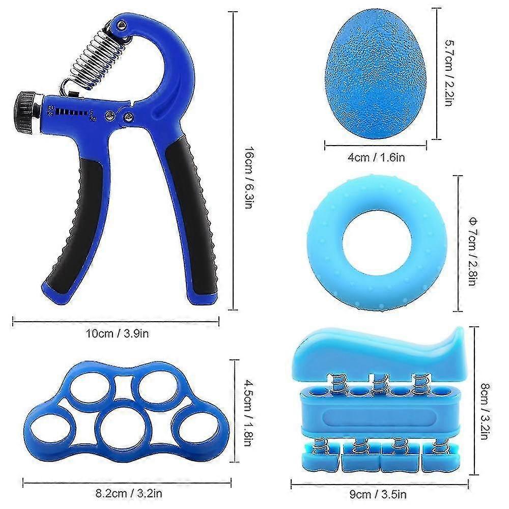 6pc Adjustable Hand Grip Set Kit for Gym Fitness & Strength Training - Image 2