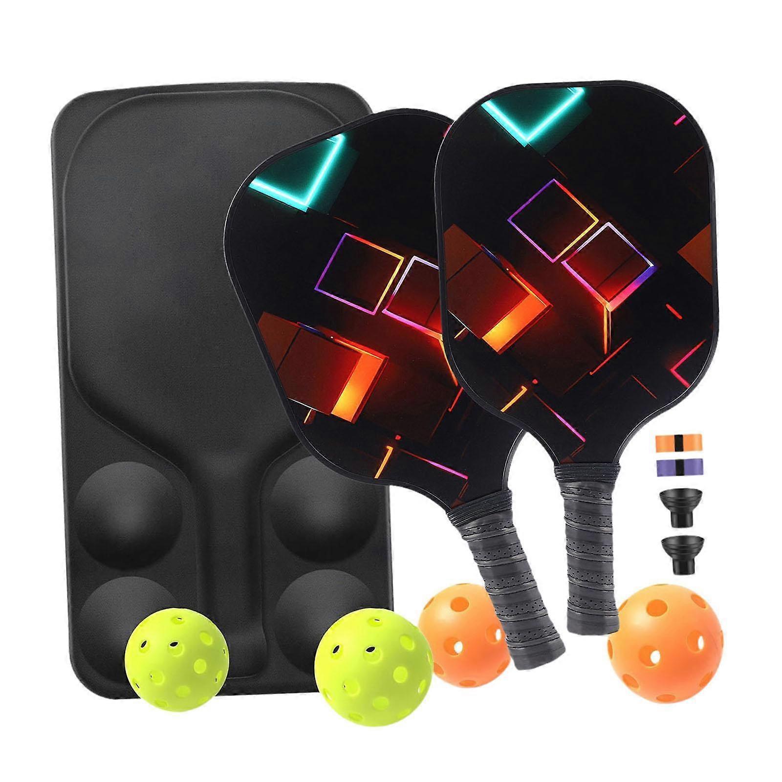 Pickleball Rackets Set with Ergonomic Fiberglass Grip, Gym Gift for Adults - Image 1