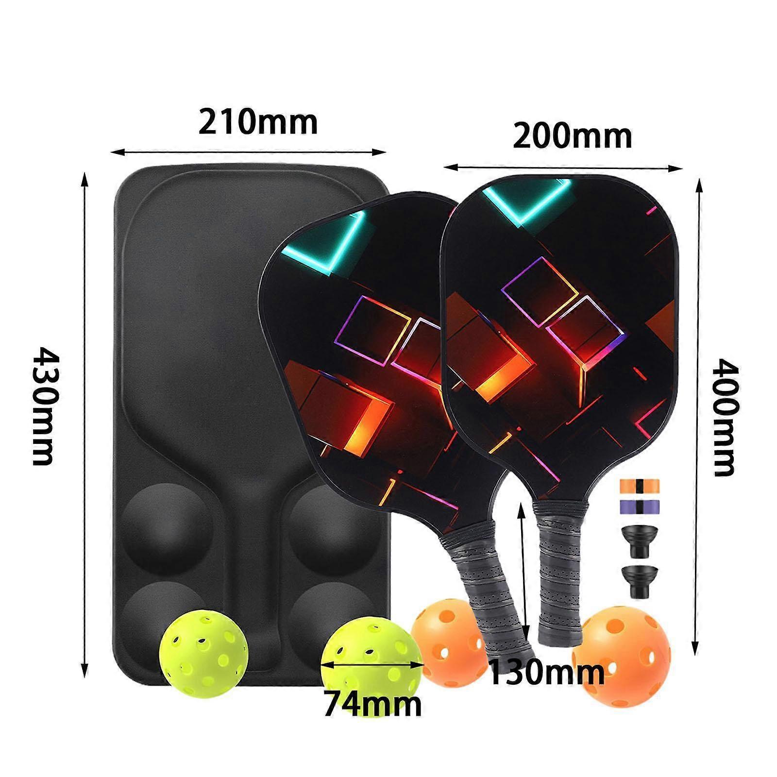 Pickleball Rackets Set with Ergonomic Fiberglass Grip, Gym Gift for Adults - Image 2