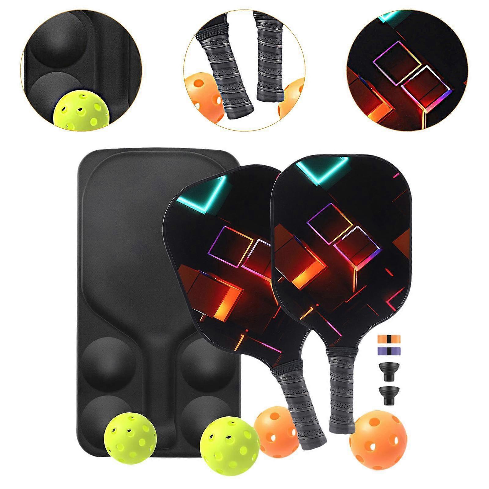 Pickleball Rackets Set with Ergonomic Fiberglass Grip, Gym Gift for Adults - Image 3