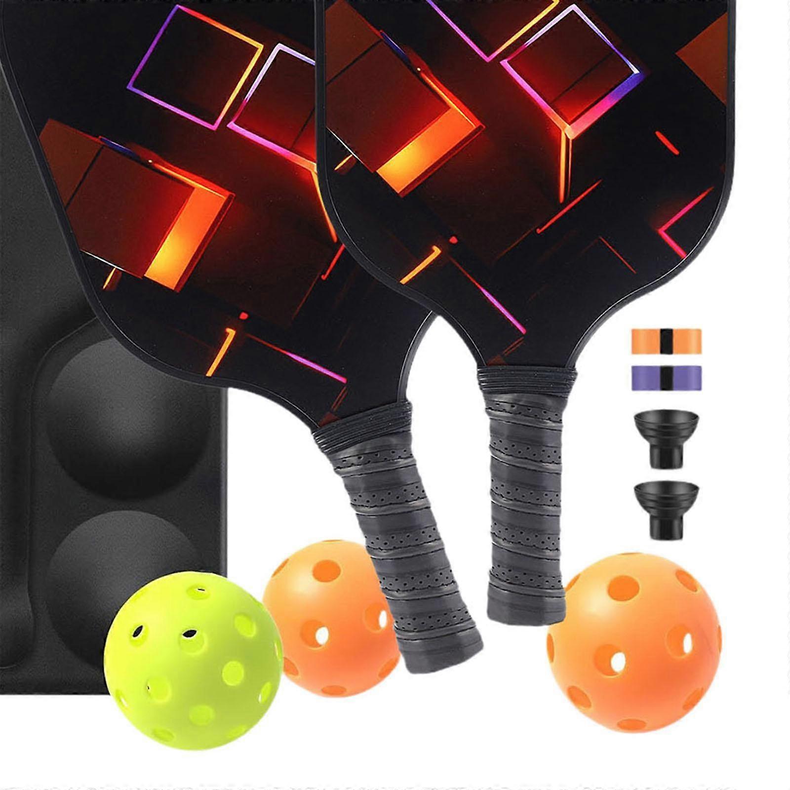 Pickleball Rackets Set with Ergonomic Fiberglass Grip, Gym Gift for Adults - Image 4