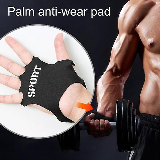 1 Pair Ultralight Workout Hand Grips, Sweat-Absorbing Palm Protection Gloves - Image 2