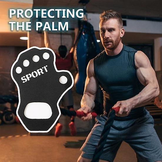 1 Pair Ultralight Workout Hand Grips, Sweat-Absorbing Palm Protection Gloves - Image 5