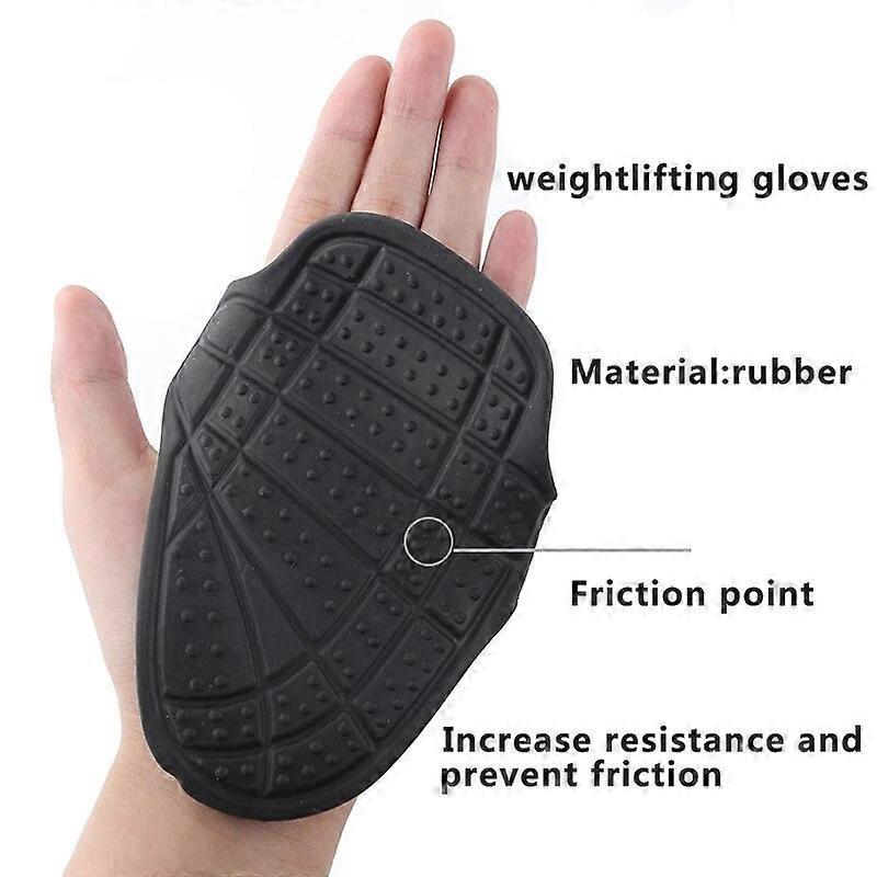 1 Pair Weightlifting Gloves with Rubber Palm Grip for Kettlebell & Bench Press - Image 3