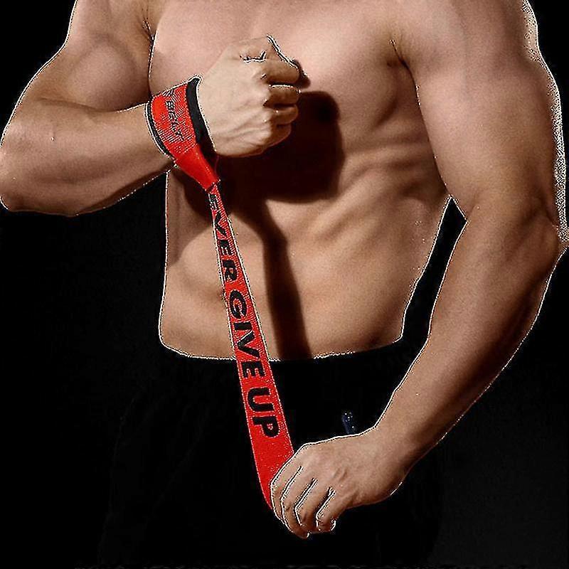 2pcs Padded Weight Lifting Straps, Anti-Slip Wrist Grip for Gym Fitness, Pink - Image 2