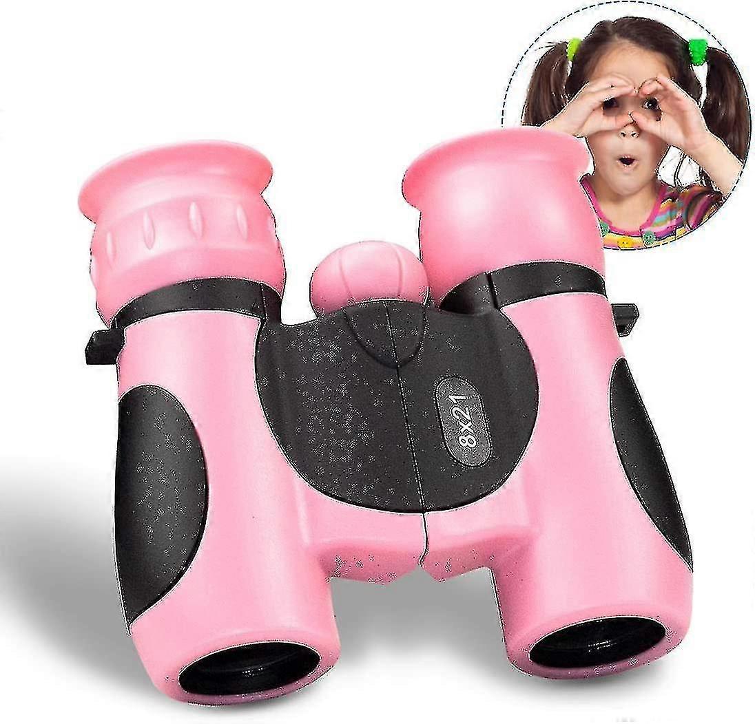 Pink Binoculars for Babies Compact Lightweight Outdoor Viewing Toy - Image 1