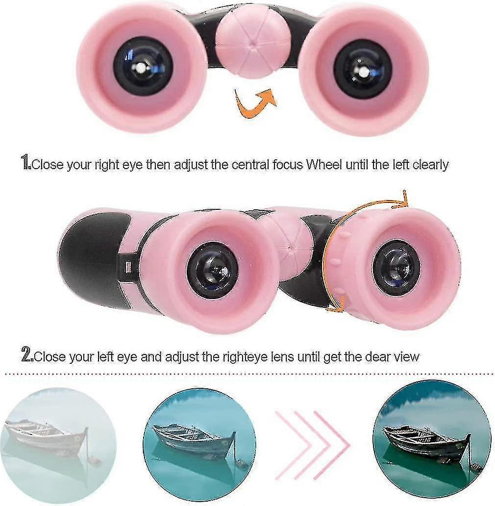 Pink Binoculars for Babies Compact Lightweight Outdoor Viewing Toy - Image 4