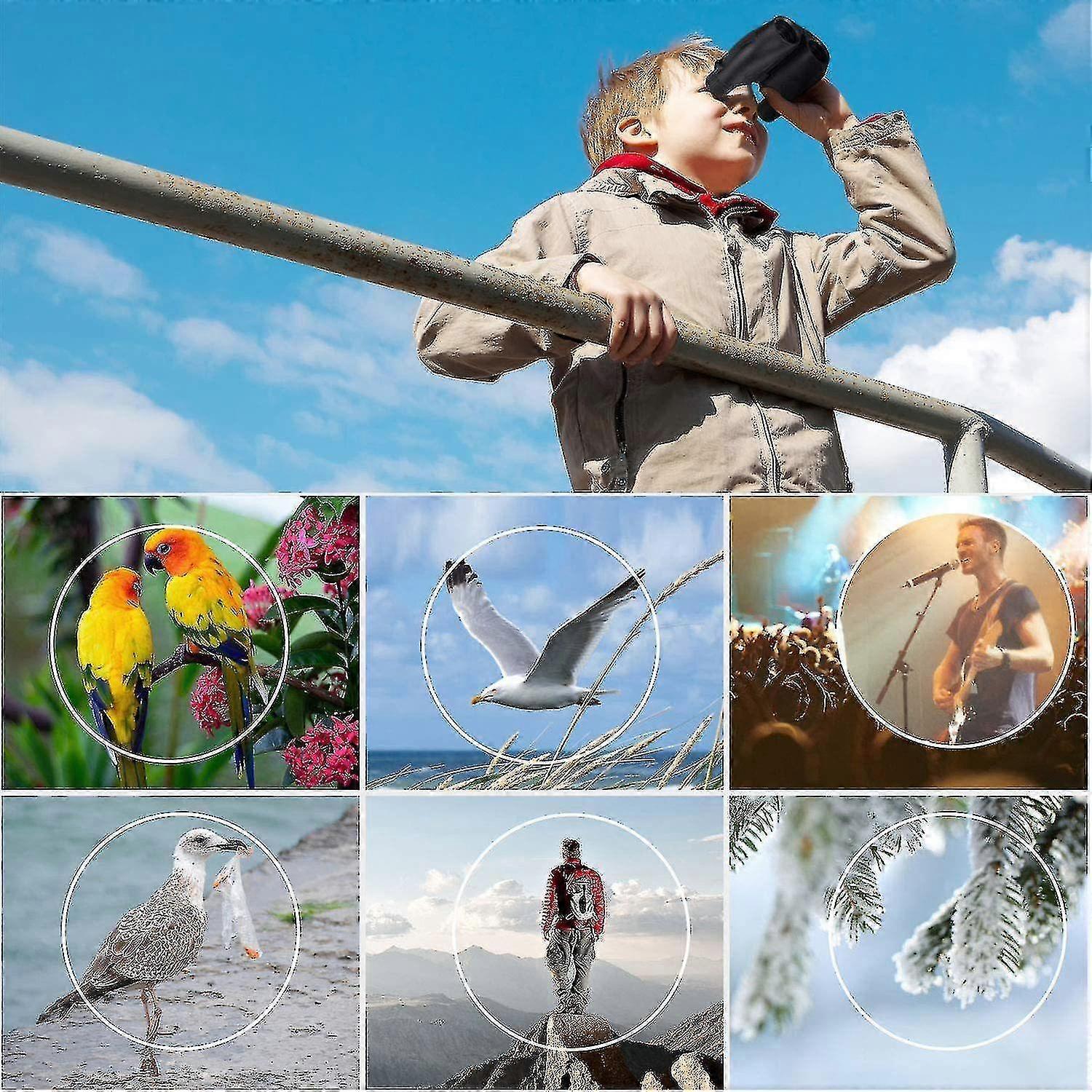 10x25 Binoculars with Strap Compact Lightweight Binoculars for Travel - Image 5