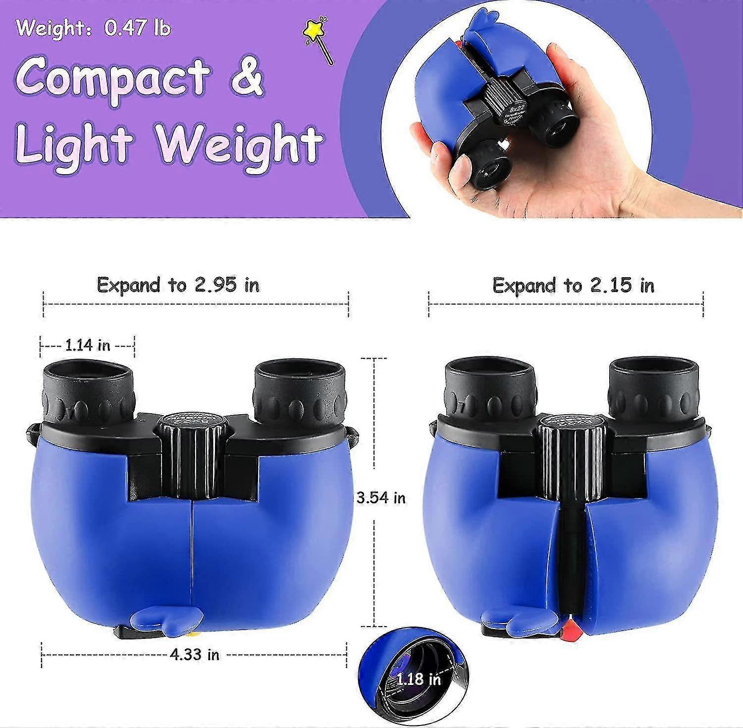 8x22 Binoculars for Bird Watching Compact High Magnification Viewing - Image 3