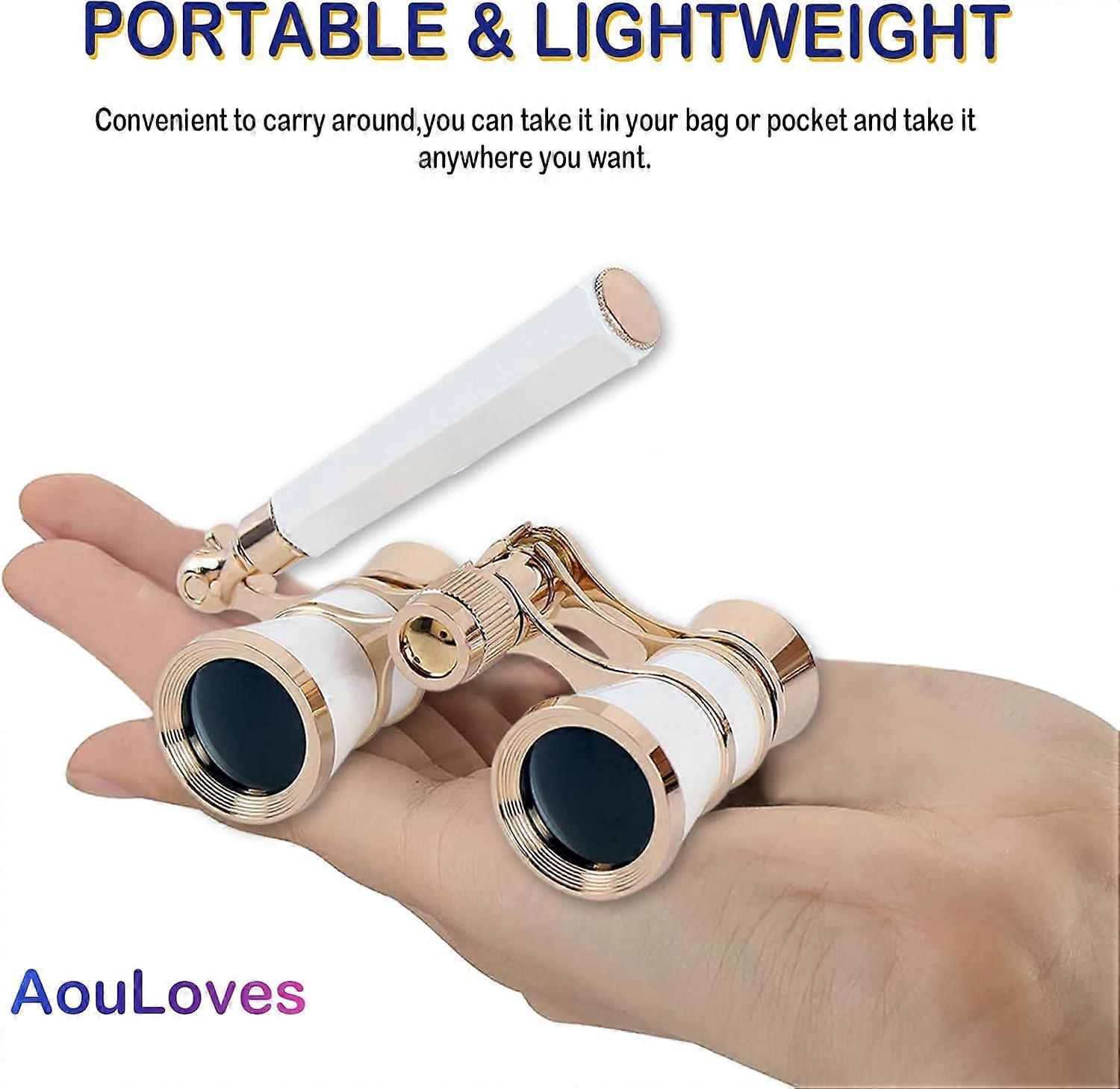 Opera Binoculars 3x25 Glasses Compact Telescope for Concerts and Travel - Image 3