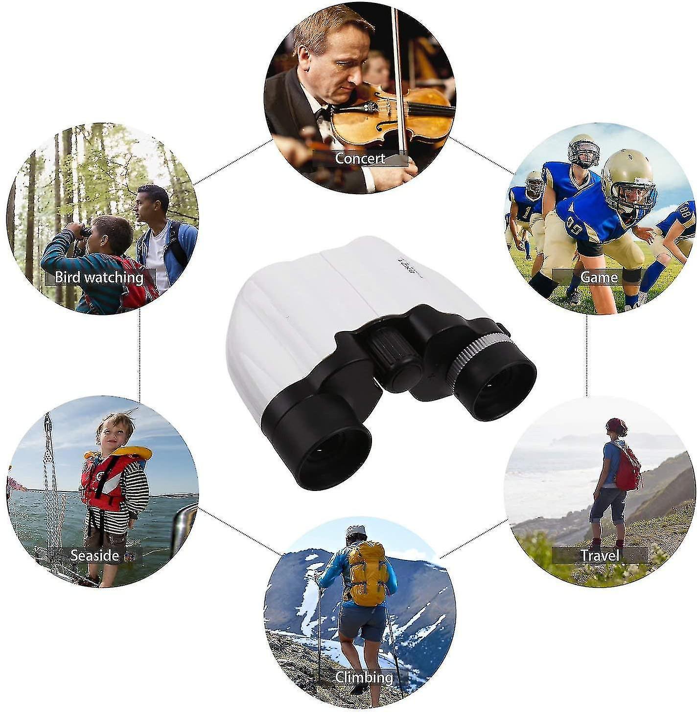 8x21 Binoculars for Babies Mini Compact Christmas Gift Outdoor Binoculars - Image 5