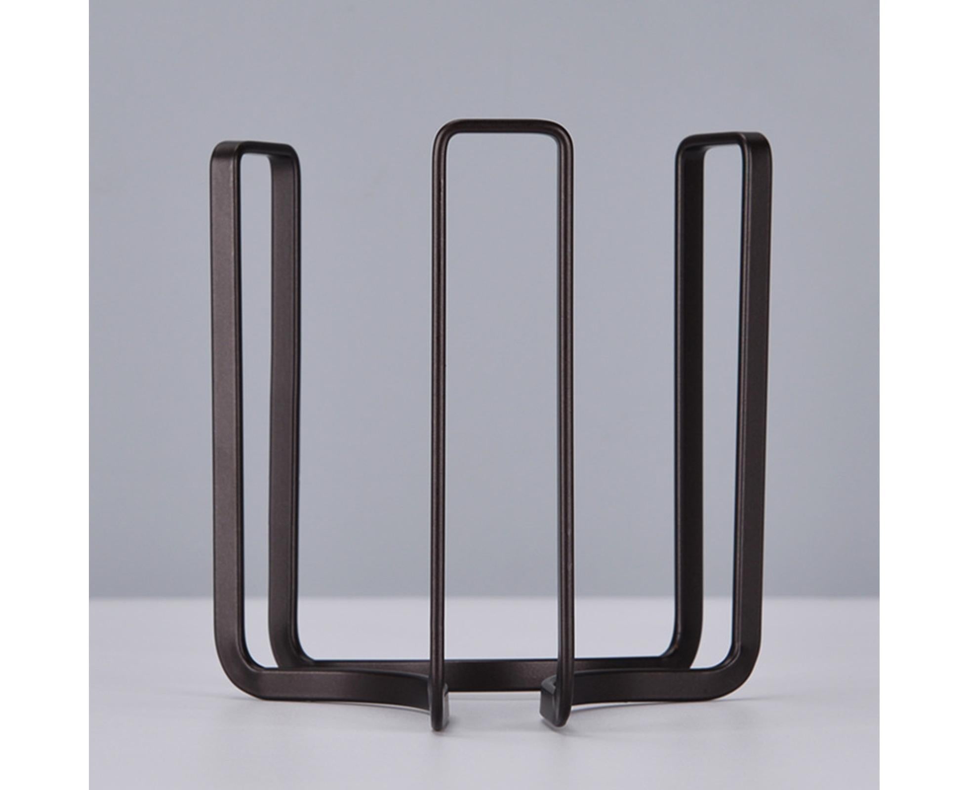 Dish Rack Practical Removable Iron Kitchen Dish Storage Rack for Kitchen-Black - Image 3
