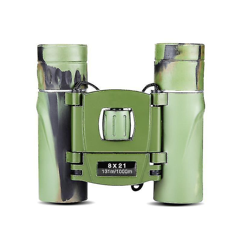 Apexel 8x21 Compact Green Binoculars Lightweight Travel Binoculars - Image 1