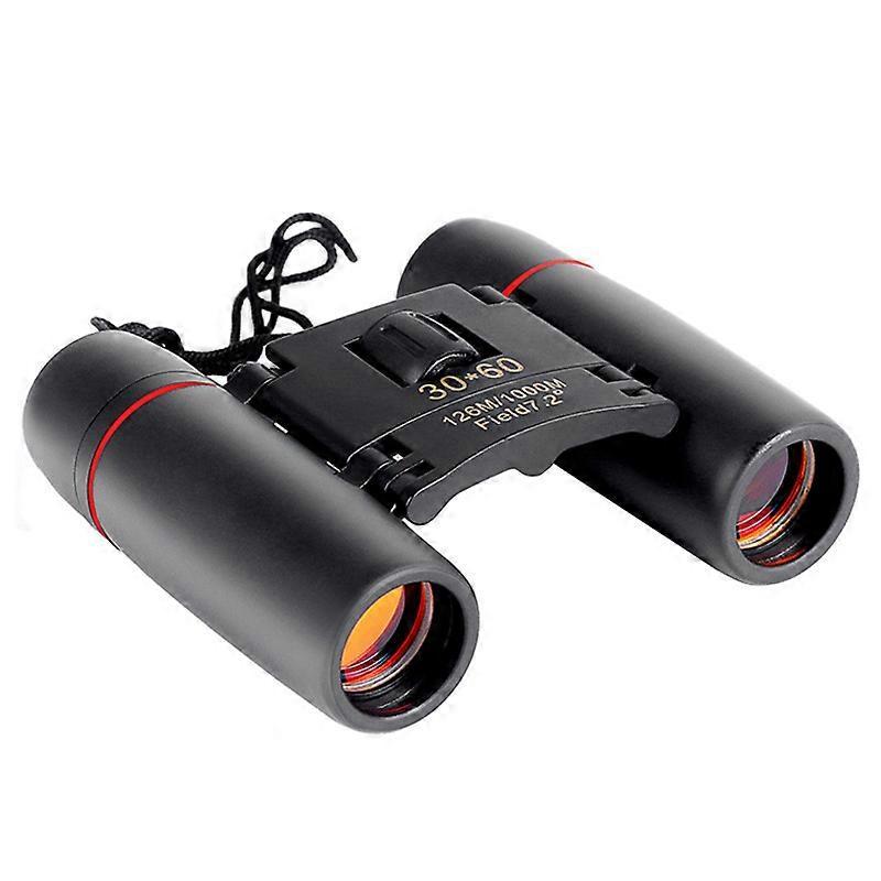 30x60 Foldable Binoculars Red Coated Mini Compact Binoculars for Outdoor Use - Image 1