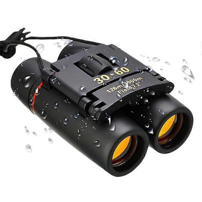 30x60 Foldable Binoculars Red Coated Mini Compact Binoculars for Outdoor Use - Image 3