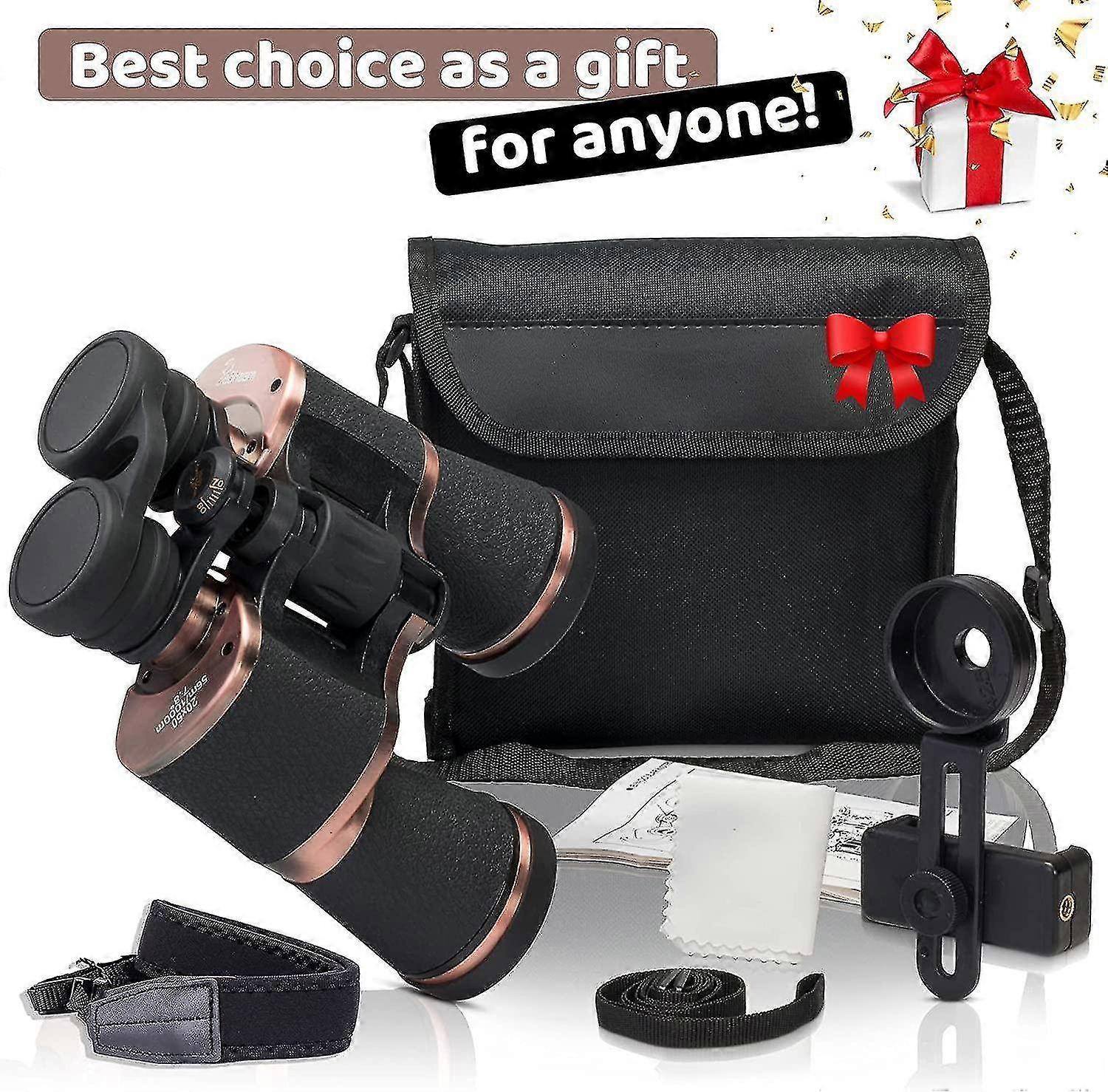 20x50 Compact Binoculars with Strap High Power Outdoor Telescope - Image 2