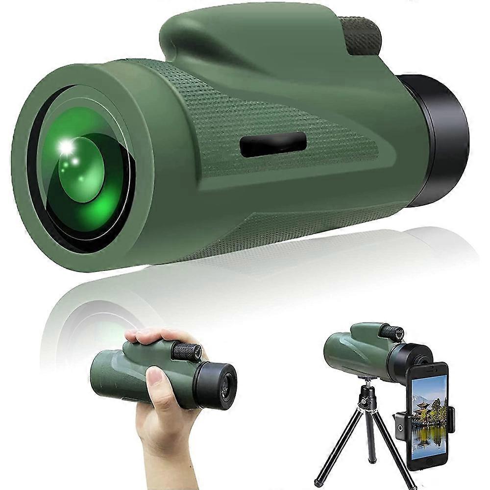 Waterproof Spotting Binoculars for Adults Small Night Vision Green Compact - Image 1
