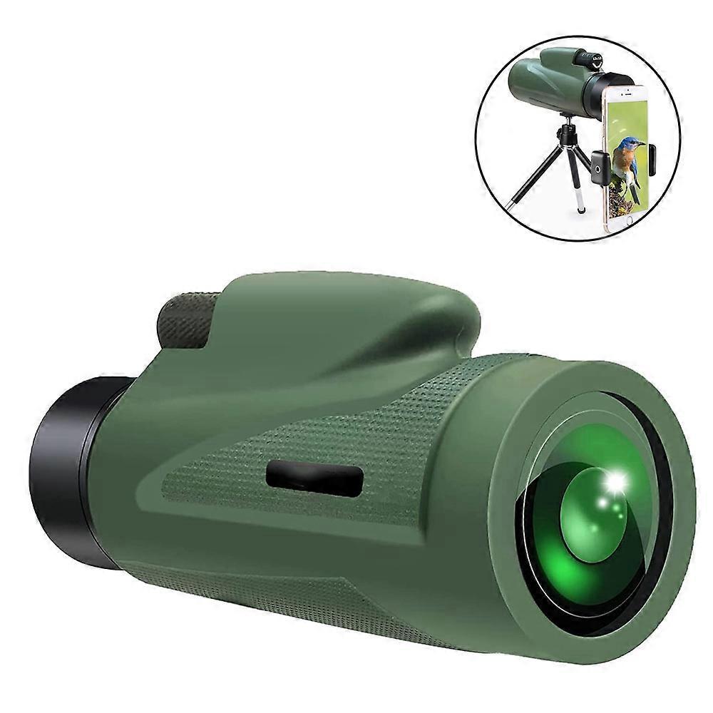 Waterproof Spotting Binoculars for Adults Small Night Vision Green Compact - Image 2