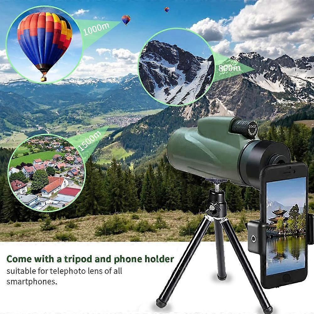 Waterproof Spotting Binoculars for Adults Small Night Vision Green Compact - Image 5