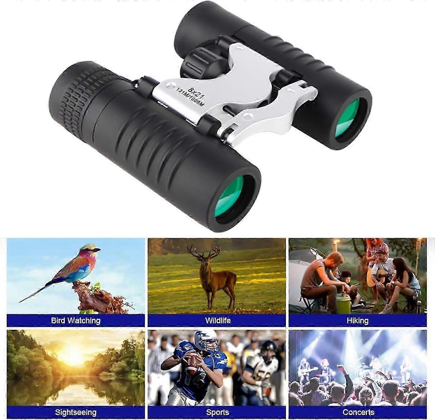 8x21 HD Binoculars for Adults and Babies Waterproof Easy Focus Compact Binoculars - Image 3