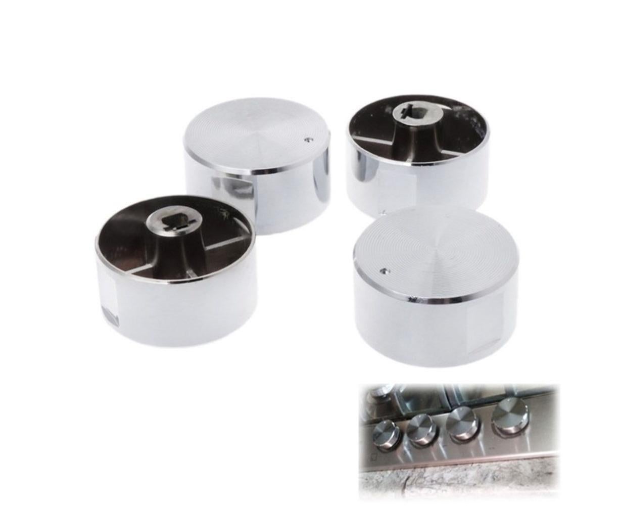4Pcs Rotary Switches Round Knob Gas Stove Burner Oven Kitchen Parts Handles - Image 1