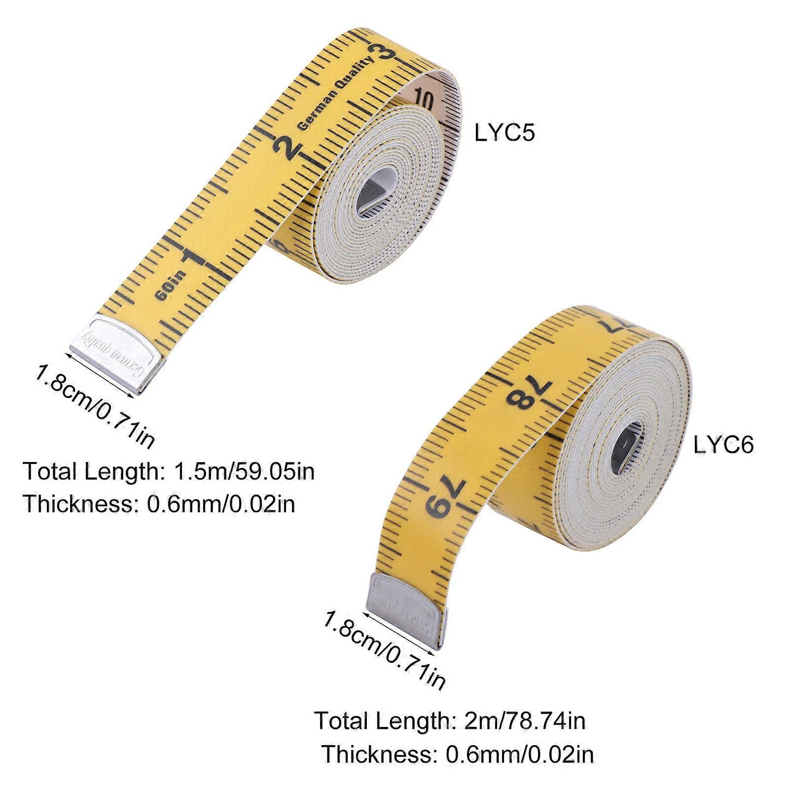 2 Pack Sewing Tape Measures 60inch Double Scale Soft Cloth Measuring Tape - Image 3