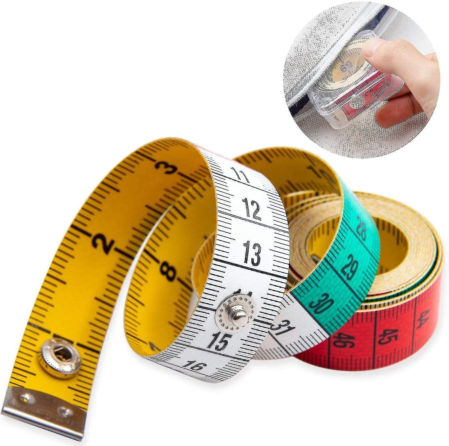 60in/150cm Soft Multicolor Tape Measure for Craft and Body Measuring - Image 1