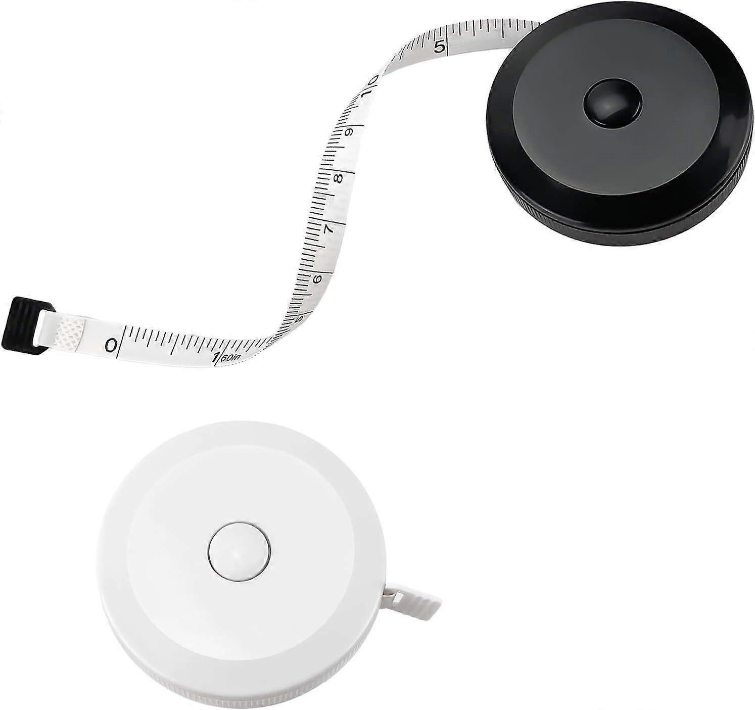 2pcs Fabric Tape Measure Retractable Body Measuring Tape Soft Sewing Tool - Image 1