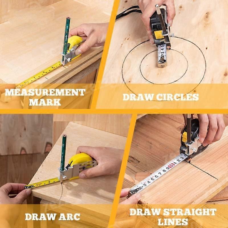 Tape Measure Positioner with Marking Aluminum Guide for Accuracy & Contour - Image 3