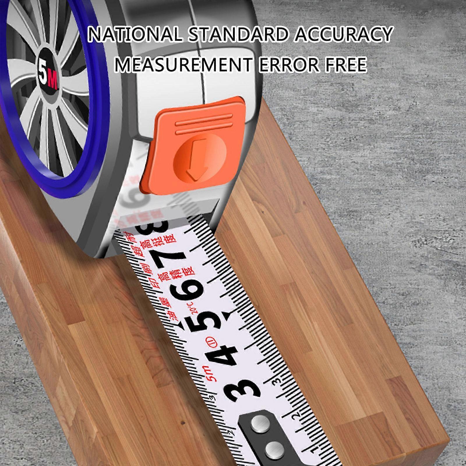 Waterproof Steel Tape Measure 9.8Ft / 16.4Ft Retractable Easy Read Ruler - Image 4