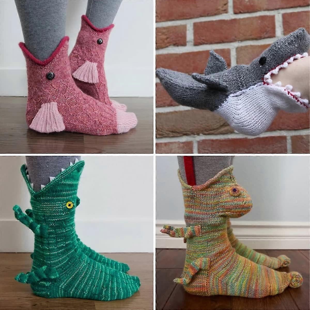 Women's Knit Floor Socks Novelty Animal Pattern Warm Winter Socks - Image 2