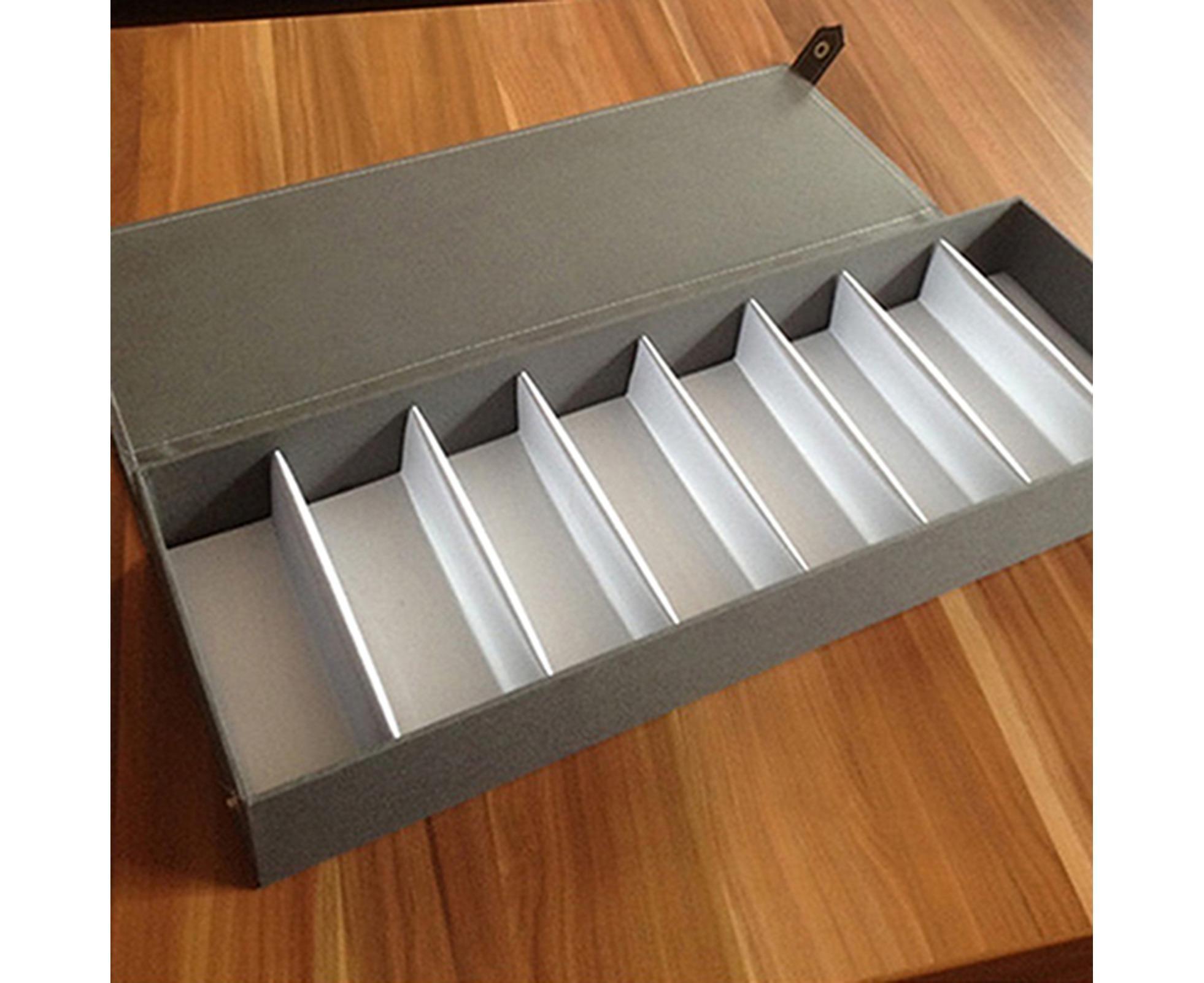 8 Grid Sunglass Glasses Storage Case Eyeglasses Display Glasswear Box Tidy Tool-Grey - Grey - Image 2