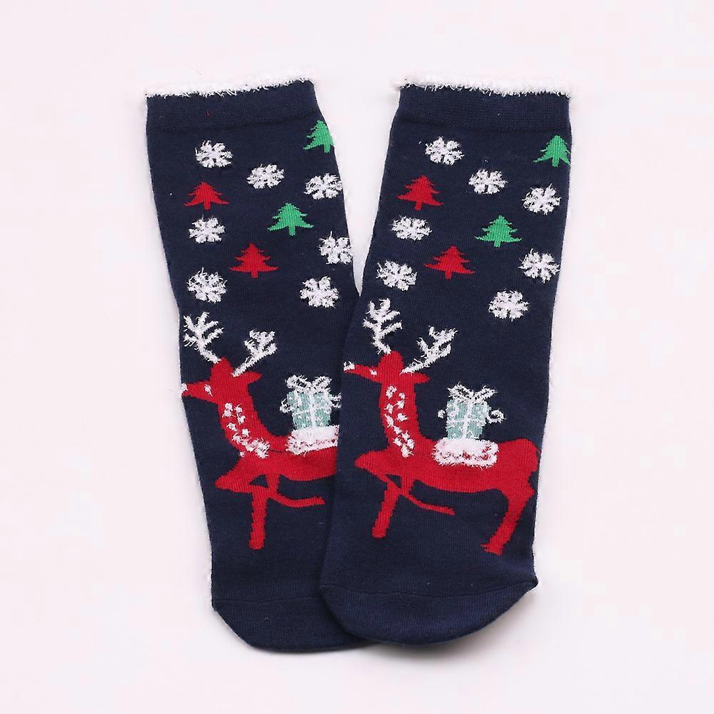 Christmas Socks for Women Wool Mid-Calf Socks Autumn Winter Holiday Warm Socks - Image 4