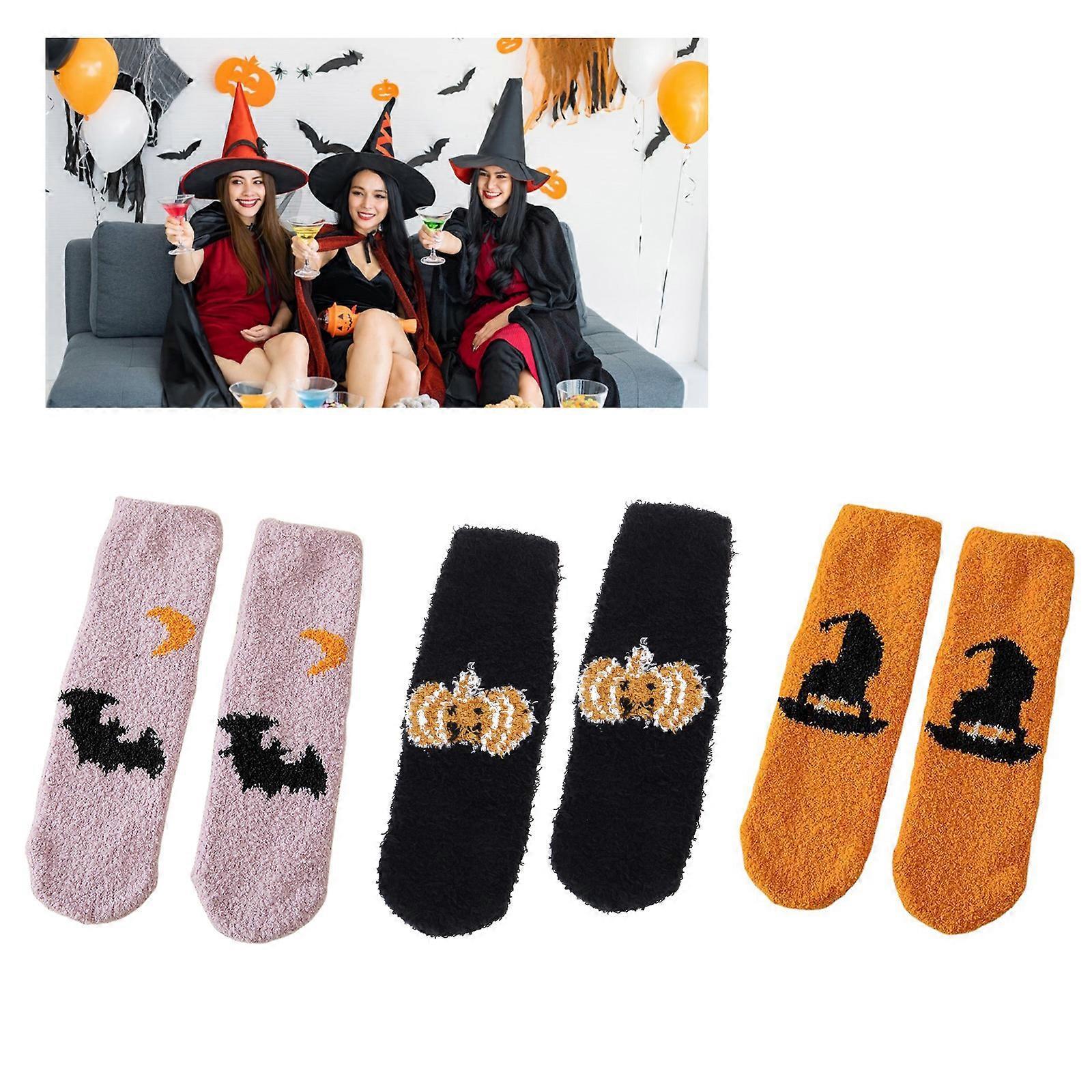 Women's Fuzzy Plush Socks Thick Winter Bed Slipper Socks Cozy Warm - White - Image 2