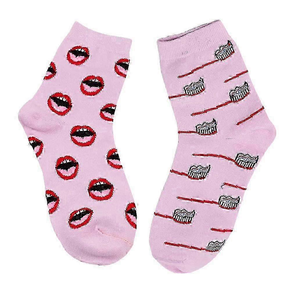Winter Socks for Men & Women Teeth Pattern non-slip Warm Cozy Socks - Image 1