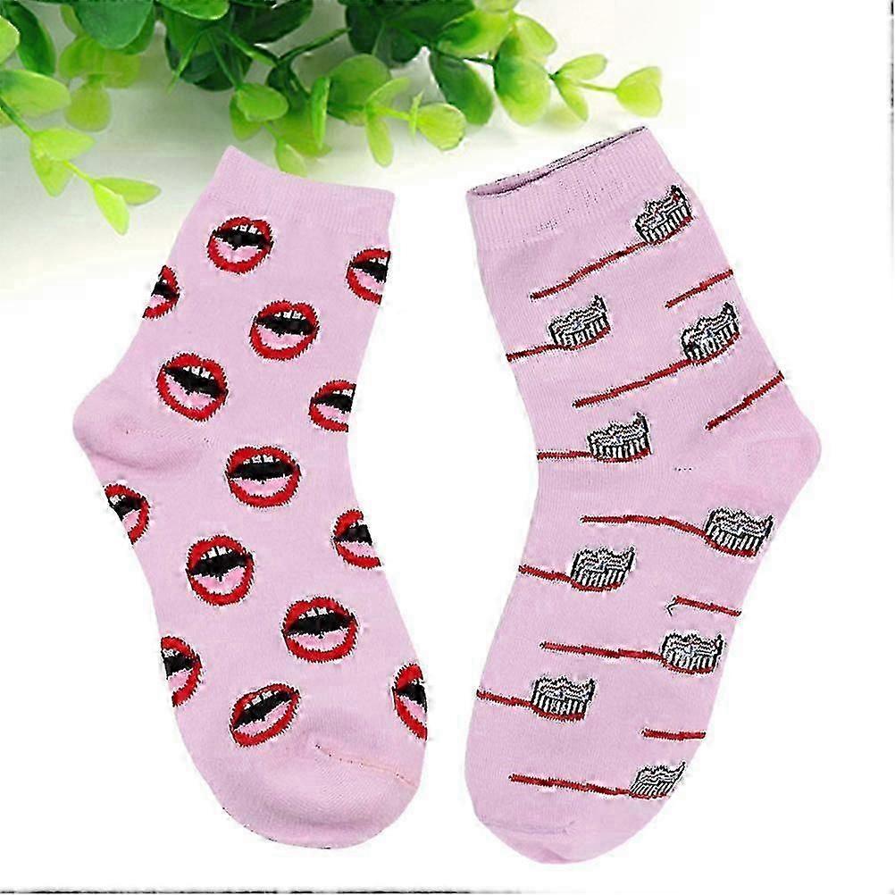 Winter Socks for Men & Women Teeth Pattern non-slip Warm Cozy Socks - Image 2