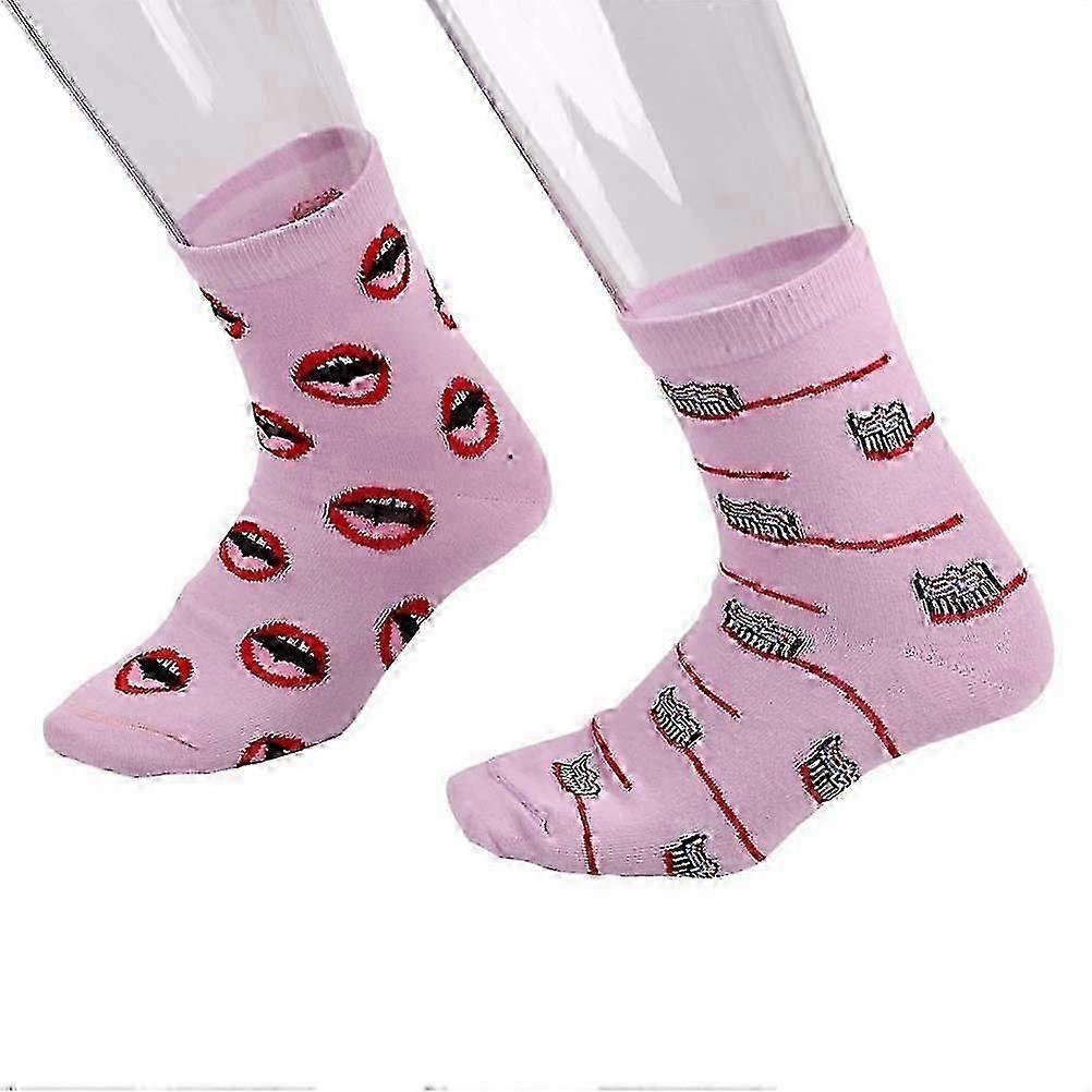 Winter Socks for Men & Women Teeth Pattern non-slip Warm Cozy Socks - Image 3
