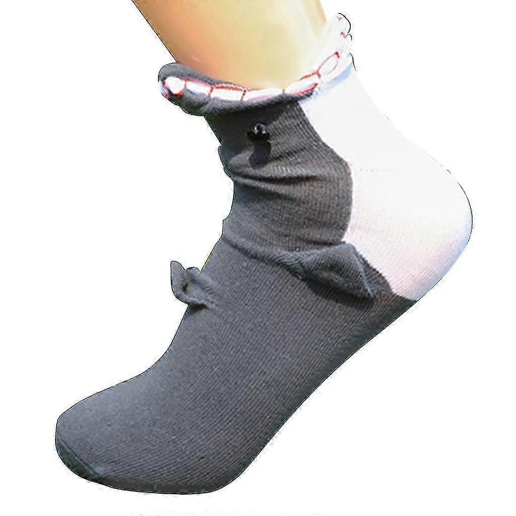 Funny Shark Socks Cotton Novelty Floor Socks for Indoor or Gift Use - Image 1