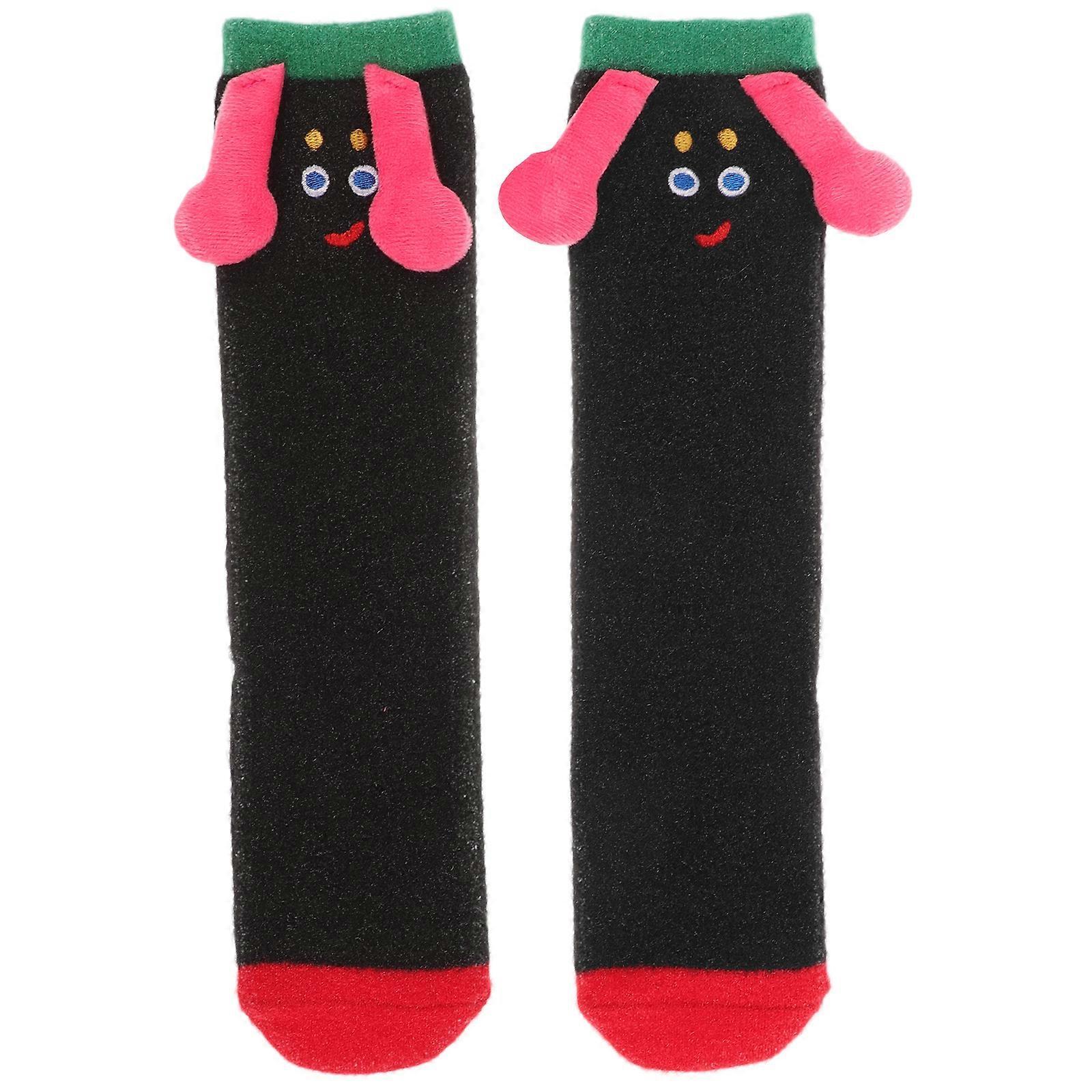 1 Pair Women's Fuzzy Winter Socks Fluffy Cute Sleeping Warm Bed Socks - Image 1