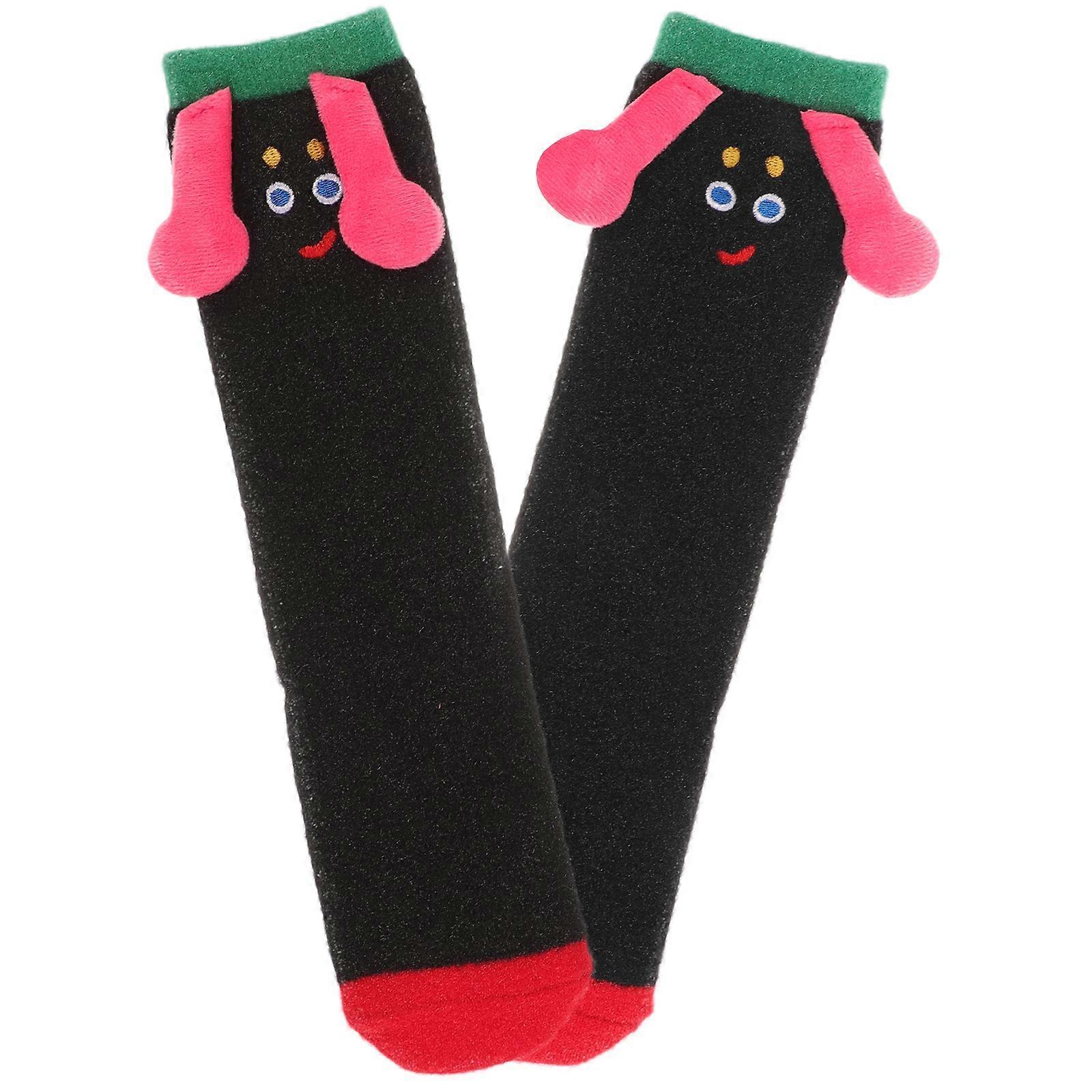 1 Pair Women's Fuzzy Winter Socks Fluffy Cute Sleeping Warm Bed Socks - Image 2