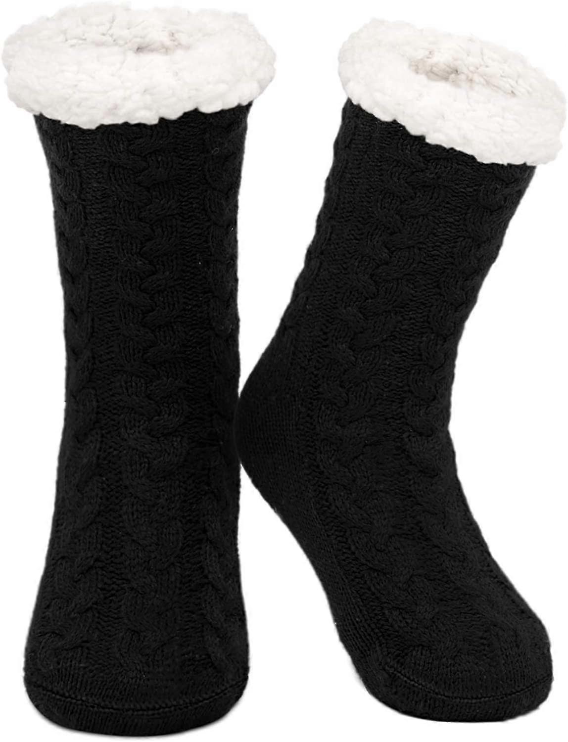 Women's Cuddly Hut Socks Soft Warm Indoor Fluffy Socks for Winter - Image 1