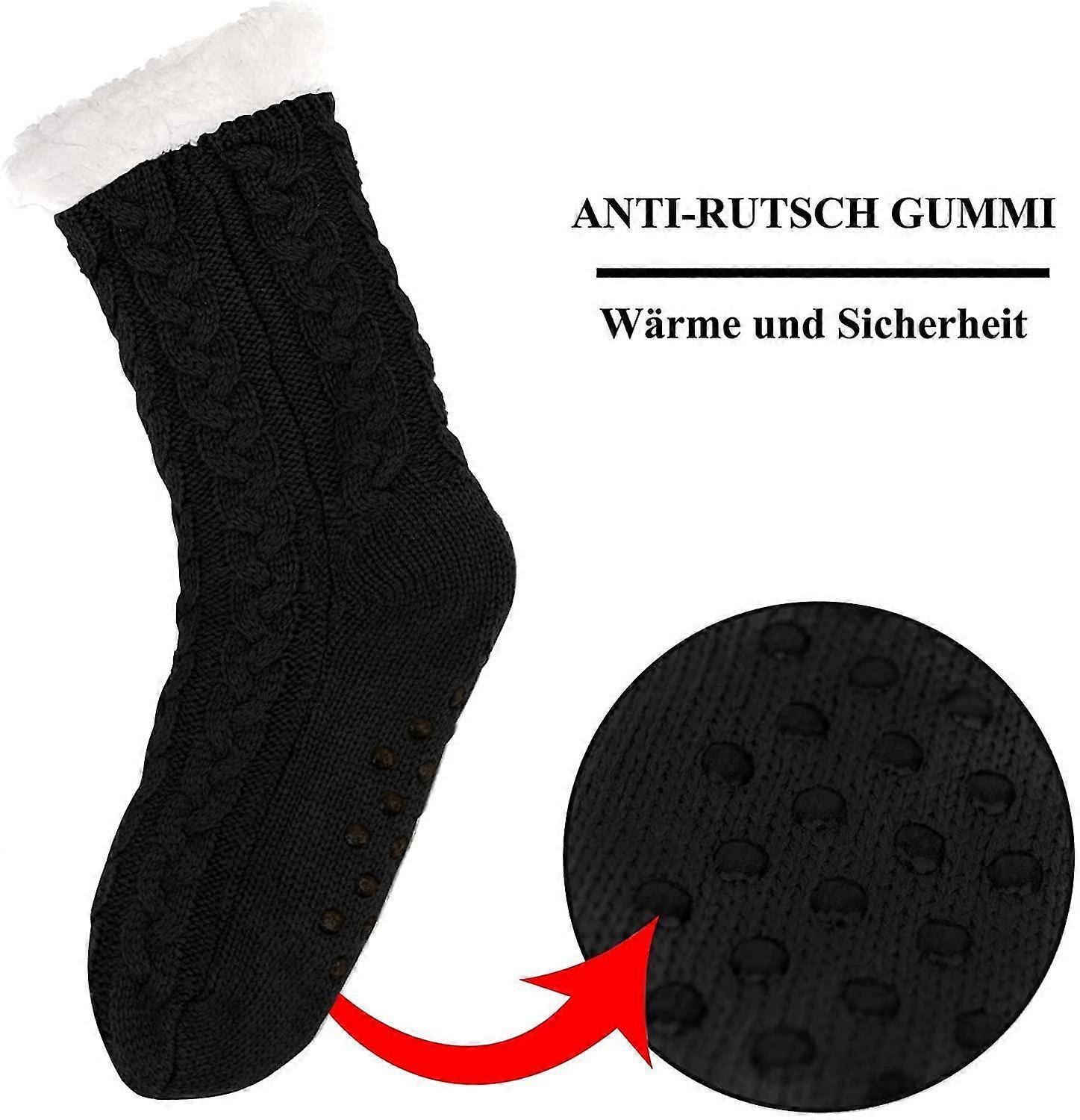 Women's Cuddly Hut Socks Soft Warm Indoor Fluffy Socks for Winter - Image 2