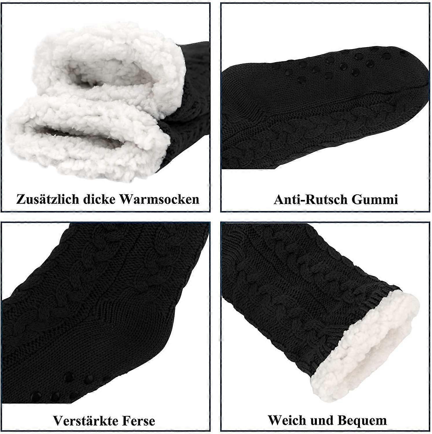 Women's Cuddly Hut Socks Soft Warm Indoor Fluffy Socks for Winter - Image 4