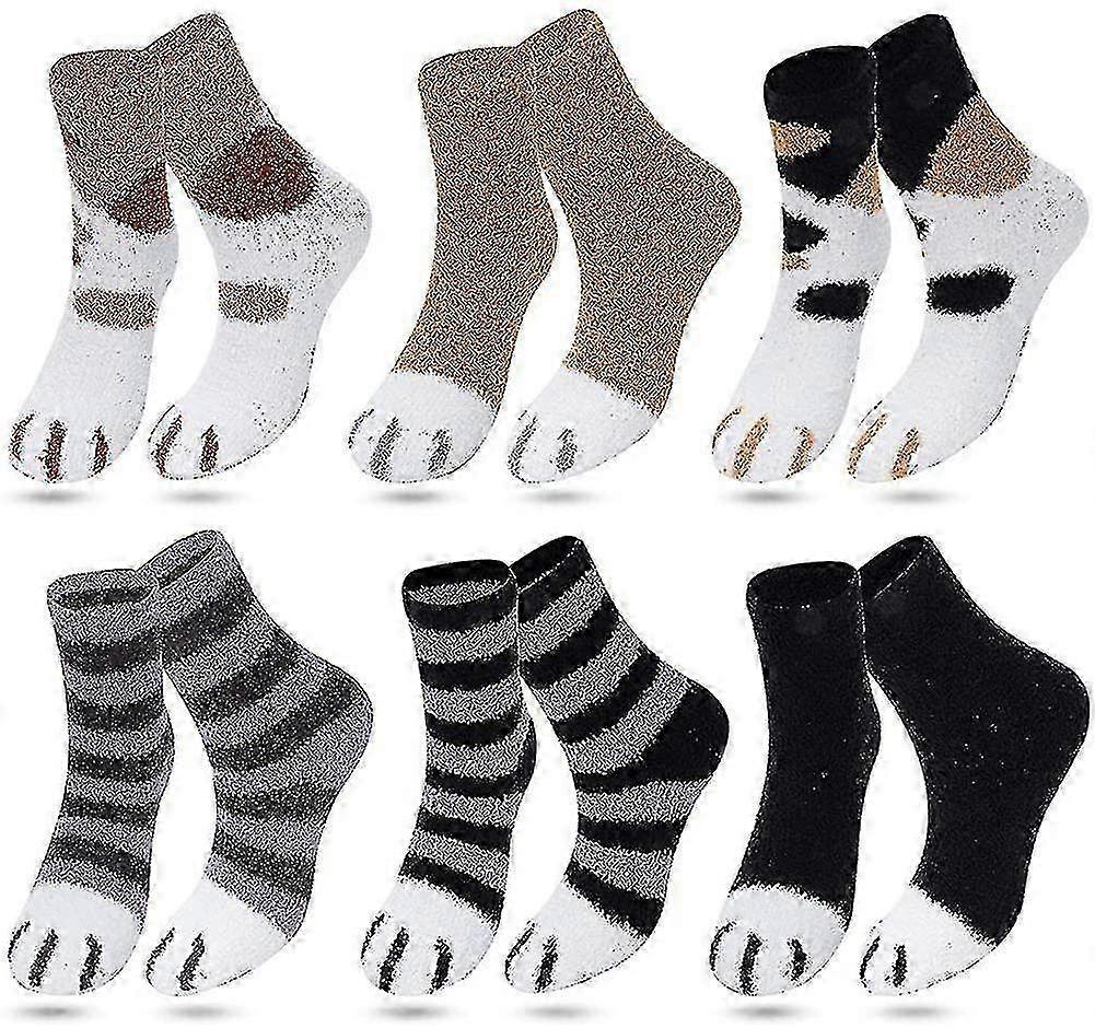 Women's Coral Fleece Fluffy Socks Soft Slipper Bed Socks for Winter Use - Image 1