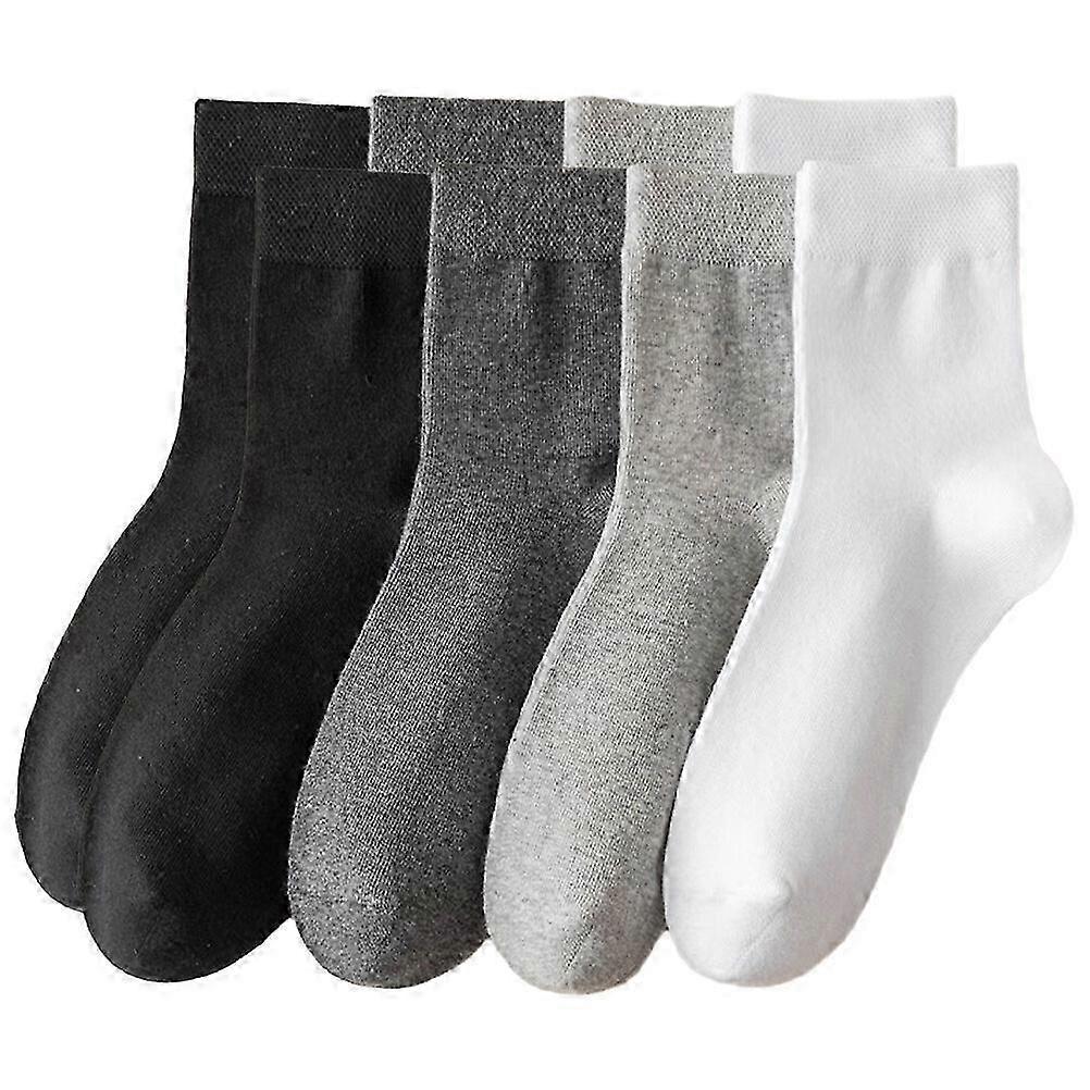 4 Pairs Mens Ankle Dress Socks Casual Sport Socks for Adult Daily Wear - Image 1