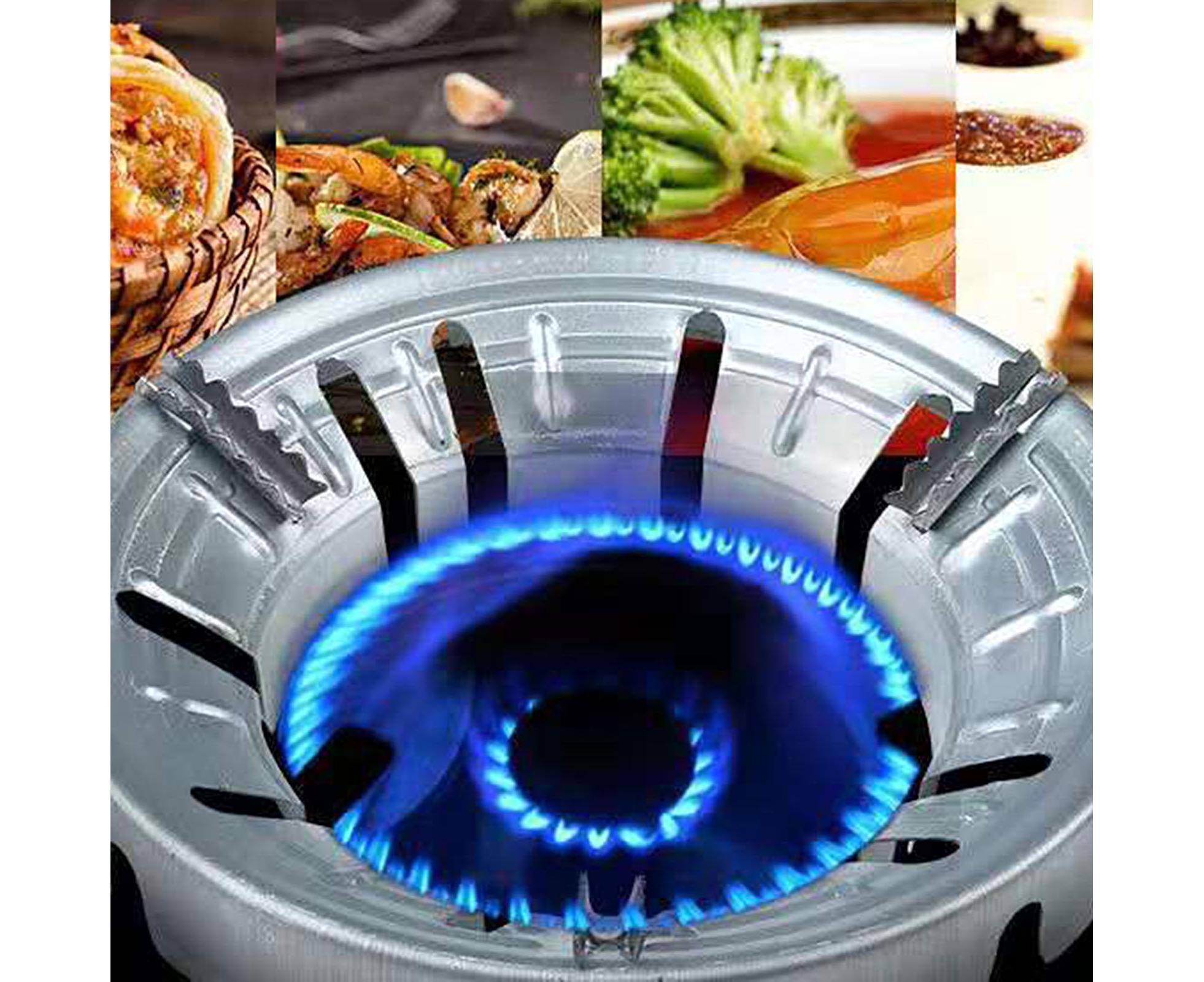Windproof Energy Saving 8-Hole Gather Fire Ring Gas Stove Cover Cooker Holder - Image 7