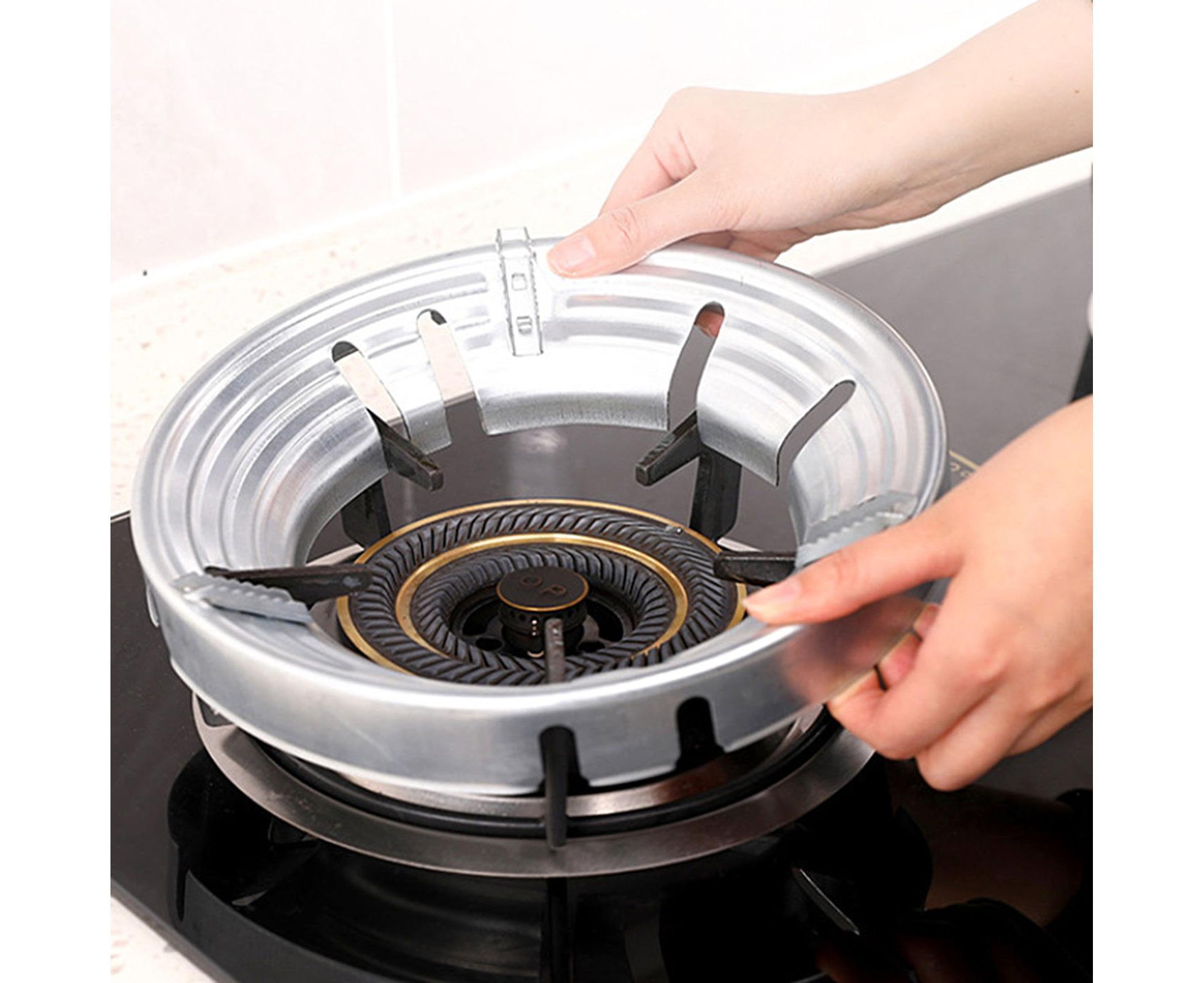 Windproof Energy Saving 8-Hole Gather Fire Ring Gas Stove Cover Cooker Holder - Image 8